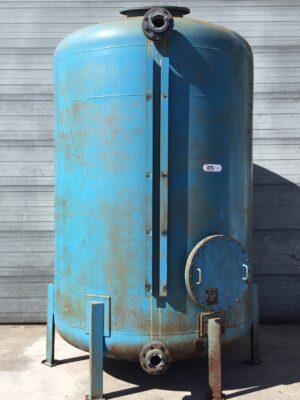 Steel tank with ebonite coating and sand filter