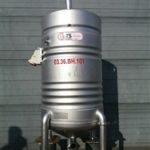 Pressure tank 198 liters stainless steel 304 1 bar with 4 feet