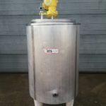 Used inulated tank stainless steel 304 with heating jacket  on 3 foot with agitator