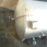 Used vertical tank 500 liters Stainless steel with agitator