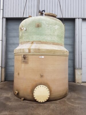 Used vertical polyester tank double walled with leak detection